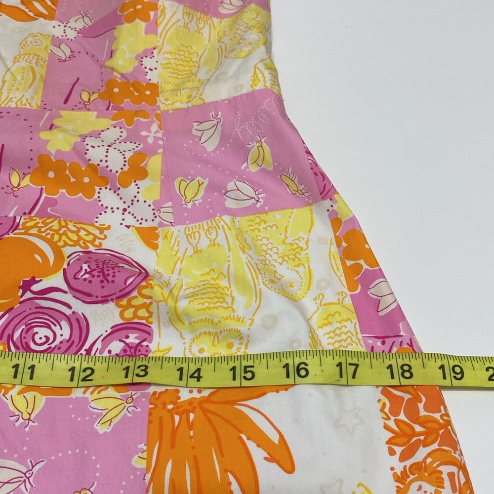 Vintage Lily Pulitzer Strapless Patchwork Dress - Picture 11 of 14